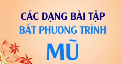 Các dạng bài tập về bất phương trình mũ và cách giải - Toán lớp 12